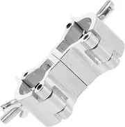 QUMIIRITY Stage Light Installation Buckle Coupler Clamps Heavy Duty Hooks Clamps Truss Clamp Hanger Dual Swivel Tube Clamp O Clamp Par Light Dual Head Truss Clamp Silver Aluminum Alloy
