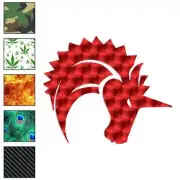 Unicorn Head Horn, Vinyl Decal Sticker, 40 Patterns & 3 Sizes, #1148