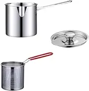 Binxind Deep Fryer with Frying Basket Multi-Function Small Pot for Kitchen Use Fried Chicken Cooking Tools