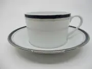 HAVILAND NUIT BLEUE PLATINE CUP & SAUCER - 2 1/4" 0905G