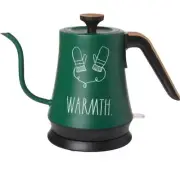 Rae Dunn PREMIUM Warmth Mittens Green Electric Gooseneck Tea Kettle - New In Box
