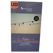 Newhouse Lighting 17 ft. Plug-in Globe Bulb LED String Lights 10 Lights 1 Extra