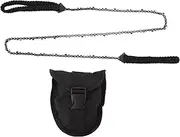 QANYEGN 64 Link 31 Cutter 3/8 Chain Saw, 48 Inch High Reachs Hand Rope with Black Paracord, Portable Chain Saw for Trim High Tree Limbs