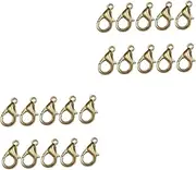 TEHAUX 200 Pcs Lobster Clasp Bracelet Clasp Jewelry Making Clasp Jewelry Clasps Beaded Jewelry Clasp for Necklace Pnadora Charms Jewelry Making Supplies Trigger Clasp Swivel Clasp