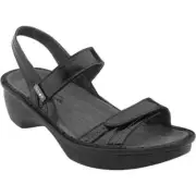 Naot Women's Brussels Silver Strap Sandals Small Wedge
