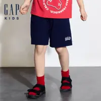 在飛比找momo購物網優惠-【GAP】兒童裝 Logo鬆緊短褲-海軍藍(466674)