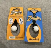 Zangles Sporties Zipper Pulls Great For Luggage Or Backpacks 2pcs Volleyball