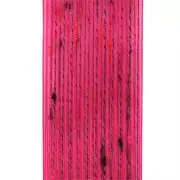 5 Yds. MARNEY FUCHSIA & BLACK SHEER MESH RIBBON 1 1/2" W