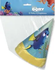 1 pk Finding Dory Party Hats (8 Count) NEW