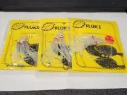 3 NJ Hand Tied English Hook Hi-Lo GLOW SQUIDS Fluke/Summer Flounder Rigs