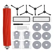 Accessory Set for Q Robot Vacuum: Dust Bags, Main Roller Brush, Side Brush