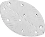 [FOMIYES] Heel Repair Kit - 1 Pair Metal Half Moon Plates with Screws for Shoe Boot Heel Protection and Sole Maintenance