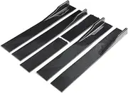 1 Pair 2M Universal Car Side Skirts Extension Rocker Panels Lip Splitters Black Compatible for Civic Benz BMW ABS Car ExteriorAccessories(D-Model Carbon Fiber)