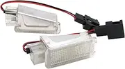 2PCS 6,500K White LED Courtesy Light with Connection Wire Spare Part for Audi A2 (8Z) 5-door Hatchback