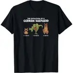 有趣的進化德國牧羊犬德國牧羊犬情侶 T 恤
