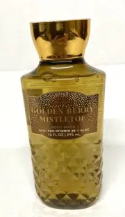 Bath & Body Works GOLDEN BERRY MISTLETOE Body Wash Shower Gel 10 oz