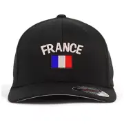 France flag embroidered flexfit flex fit baseball cap, National flag cap