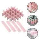 12 Pcs Organize The Bezel Office Plastic Drawer Dividers Adjustable Organizer