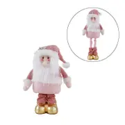 Catzon 39Inch Stractable Santa Claus Doll Standing Plush Decorations