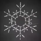 36 In. 105-Light LED Cool White Folding Snowflake Decoration