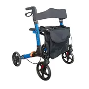 Lightweight Foldable Aluminium Rollator Indoor and Outdoor Use 100 Kg Weight Capacity