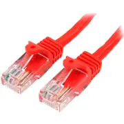 StarTech.com 2 m Red Cat5e Snagless RJ45 UTP Patch Cable - 2m Patch Cord - First End: 1 x RJ-45 Network - Male - Second End: 1 x