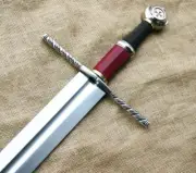 CUSTOM HANDMADE TEMPLARS SWORD KNIGHT ARMING SWORD MEDIEVAL SWORD BATTLE READY
