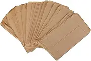 100 Pack Kraft Small Coin Envelopes Self-Adhesive Kraft Seed Envelopes Mini Parts Small Items Stamps Storage Packets Envelopes for Garden, Office or Wedding Gift (A, 6X10CM)