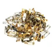 100Pcs Badge Pins, 15mm Safety Pins Bar Name Tag Pin Bulk, Colorful