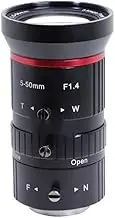 5-50mm Zoom Camera Lens 1/2.7 Inch Mount 5MP F1.4 Manual Aperture Parts Zoom Lens for Video Surveillance Cameras