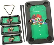 Boys and Girls Mini Billiards Table 4 Set Mini Billiards Game Portable Desktop Pool Table Set