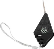 GALPADA Fishing Hook Sharpener Tool with Compass Whistle Tungsten Sharpening Portable Hook File for Outdoor Fishing Enthusiasts Compact Design