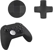 Dakexiong 2 in 1 D-Pads for Xbox One Elite Series 1 Controller D-Pads for Xbox One Elite Series 2 Controller Stainless Steel D-Pads Replacement for Xbox Elite 2 Core Controller (Black)