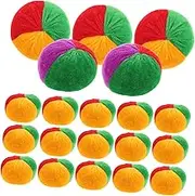 KONTONTY 20Pcs Colorful Small Bean Bags for Tossing Fun Outdoor Game for Indoor Outdoor Activities Enhances Coordination Skills