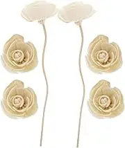 MUELODSIC 6pcs Dried Flower Diffuser Sticks Rattan Aroma Sticks for Essential Oils Decorative Aromatherapy Accessories for Home Kitchen Bedroom Fragrance