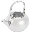 (Silver 16cm 1.2L)304 Stainless Steel Teapot Flat Bottom Induction Cooker US