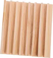 INOOMP 8pcs Desktop Domino Holders DIY Domino Rack Tray Multi-Function Bases Wooden Tile Holders Simple Design