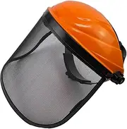 JAYIOLA Chainsaws-Full Face Shield, Protective Shield, Versatile Steel Mesh Visor for Garden Accessories, Orange