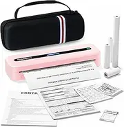 Phomemo M832 Mobile Printer A4, Thermal Printer, Suitable for Travel, Office, School and Home, Compatible with Smartphones and Computers, Portable Printer with Carry Bag and 4 Rolls of Thermal Paper