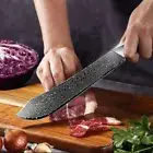 Butcher Knife Kitchen Utility Fruit Slicing 67 Layer Damascus Steel Shell Handle