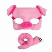 Pig Deluxe Mask & Tail Set - Child Size