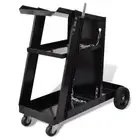 Welding Cart Utility Trolley with 3 Shelves Heavy Duty Workshop Organizer