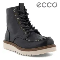 在飛比找Yahoo奇摩購物中心優惠-ECCO STAKER W 適酷英式經典高筒工裝靴 女鞋 黑