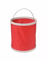 Tough-1 Fold Up Bucket in Storage Bag, Red