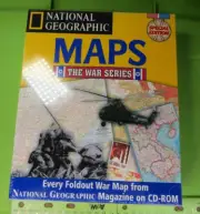 National Geographic MAPS The War Series PC CD-ROM foldout war map Sealed Big Box
