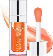 Rmoce Lip Oil, Hydrating Lip Glow Oil, Lip Plumper Gloss, Moisturizing Lip Oil, No-Sticky Transparent Plumping Lip Gloss, Lip Gloss Lip Balm Lip Care (Coral)