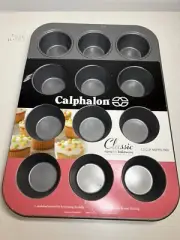 Calphalon Non-Stick Muffin Pan 12 Cups Baking Cupcakes