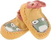 [WOFASHPURET] Sole Shoes Walking Shoes Sock Shoes for Socks Non Socks for Socks for Boots Girl Socks Socks Shoes Cotton Orange