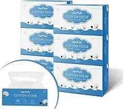 Charmyth Cotton Tissues for Face Unscented Soft Cleansing Cotton USA Disposable Face Towel Dry Wipes for Baby for Sensitive Skin Facial Cotton Tissue (600 Count)