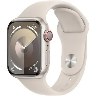 【Apple】S+ 級福利品 Apple Watch S9 LTE 45mm 鋁金屬錶殼搭配運動式錶帶(原廠保固中)